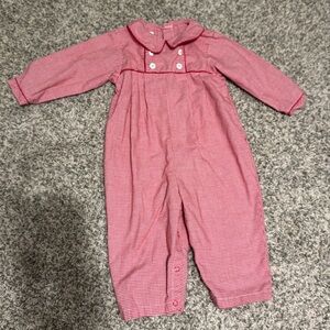 PA Classic red and white gingham jumpsuit